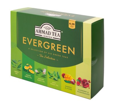 Ahmad Tea Evergreen porcovaný čaj 6 x 10 sáčků