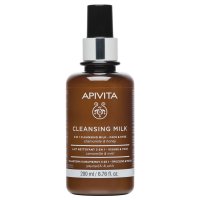 Apivita Cleansing Chamomile & Honey čistící mléko 3 v 1 na obličej a oči Dermatologically and Ophthamologically Tested 200 ml