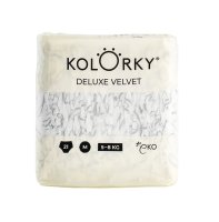 DELUXE VELVET - M (5-8 kg) jednorázové eko plenky se sametovým povrchem 21ks