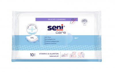 Seni Care vlhčené ubrousky vit.E a allantoin 10ks