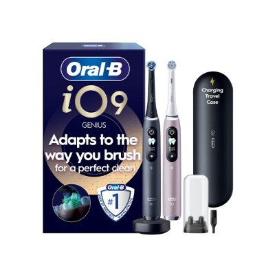 Oral-B iO9 Series Duo Black/Rose elektrický zubní kartáček 2 ks