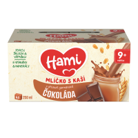 Hami Mlíčko s kaší s příchutí čokolády 4x250 ml