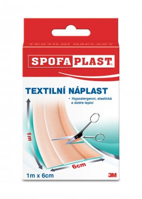 3M Spofaplast Textilní elastická náplast 6 cm x 1 m 1 ks