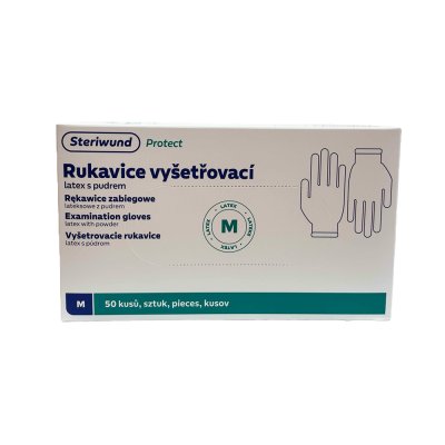 Steriwund Rukavice vyšetřovací latex nesterilní vel. M 50 ks