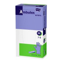 Ambulex Nitryl rukavice nepudrové violet M 100ks Ambulex Nitryl rukavice nepudrové violet M 100ks