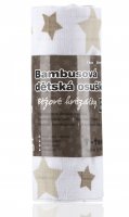 T-TOMI BIO Bambusová osuška beige stars / béžové hvězdičky