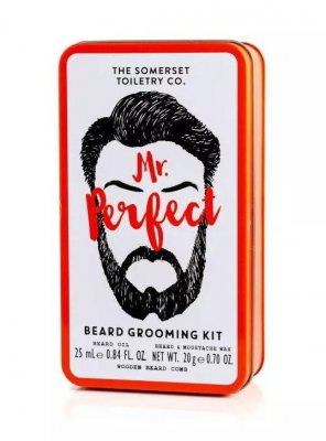 The Somerset Toiletry Co. Mr. Perfect olej na vousy 30 ml + vosk na vousy 18 g + hřeben