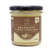 NATU Arašídový krém s bílou čokoládou bez cukru 300 g NATU Arašídový krém s bílou čokoládou bez cukru 300 g