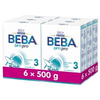 BEBA OPTIPRO 3 Batolecí mléko 6x500 g