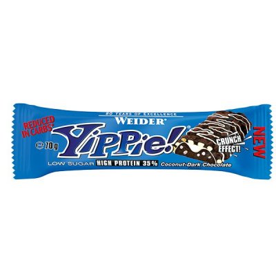 Weider, Yippie! Low Sugar High Protein 36%, 70 g, Coco - Dark Chocolate