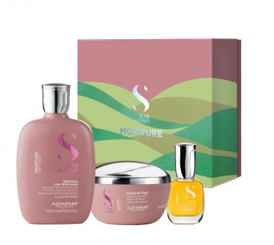 Alfaparf Milano Semi di Lino Moisture dárkový set pro suché vlasy