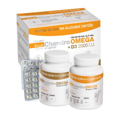 Pragomed ProfiChondro Original OMEGA+D3 120+60+60 tobolek