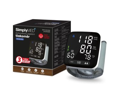SimplyMed Automatický zápěstní digitální tlakoměr U63I