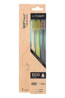 SOFTdent ECO ultrasoft zubní kartáček 3 ks
