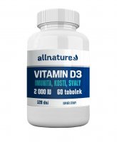 Allnature Vitamín D3 2000 IU 60 tobolek