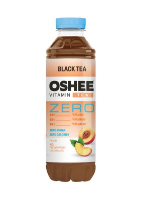 OSHEE Vitamínový černý čaj broskev bez cukru 555 ml
