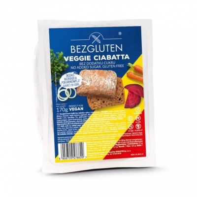 BEZGLUTEN Ciabatta bez lepku bez přidaného cukru 170 g BEZGLUTEN Ciabatta bez lepku bez přidaného cukru 170 g