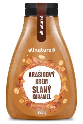 Allnature Arašídový krém slaný karamel 260 g