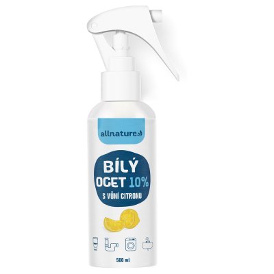 Allnature Bílý ocet 10% s vůní citronu 500ml