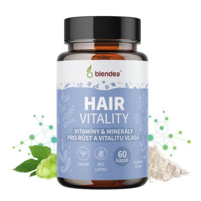 Blendea Hair Vitality Vitamíny na podporu růstu vlasů 60 kapslí