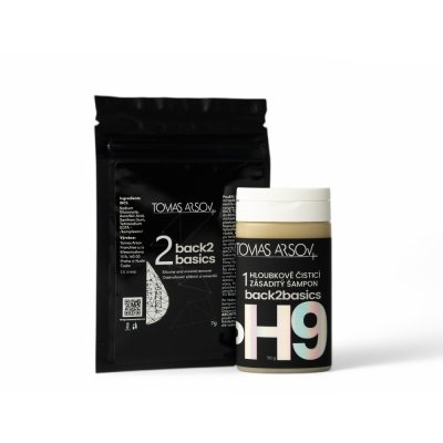 Tomas Arsov BACK2BASICS šampón 50 g+ odstranovač silikonů a minerálu 5 g dárková sada