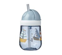 Mepal Mio Miffy Explore žlutý plastový kelímek hrnek pro děti s brčkem 300 ml