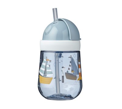 Mepal Mio Miffy Explore žlutý plastový kelímek hrnek pro děti s brčkem 300 ml