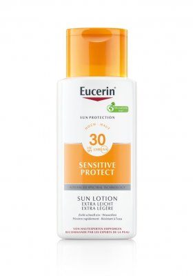 Eucerin SUN Sensitive Protect SPF30 extra lehké mléko na opalování 150 ml