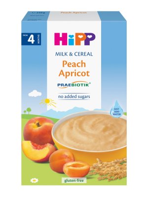 HiPP Praebiotik Mléčná kaše broskev a meruňka 250 g