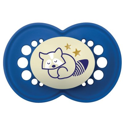 Mam Night 6m+ dudlík 1 ks modrý/mýval