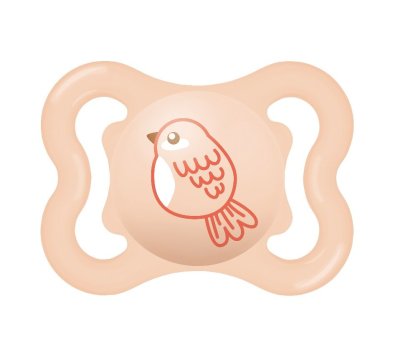 Mam Air 0m+ dudlík 1 ks oranžový/ptáček