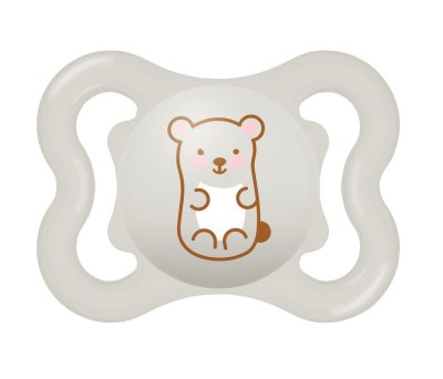 Mam Air 0m+ dudlík 1 ks šedý/medvěd