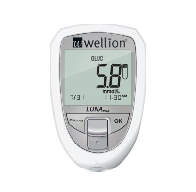 WELLION LUNA TRIO MĚŘENÍ KREVNÍ GLUKÓZY, CHOLESTEROLU A KYSELINY MOČ