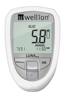WELLION LUNA TRIO MĚŘENÍ KREVNÍ GLUKÓZY, CHOLESTEROLU A KYSELINY MOČ