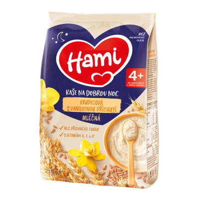 Hami Ml.kaše na dobrou noc krupic.vanilka 210 g