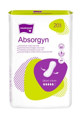 Absorgyn porodnické vložky bez fólie 20ks
