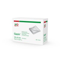 Gazin Gázová komprese hydrofilní nesterilní 18 x 8 cm 100 ks