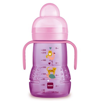 Mam Láhev Trainer+ 4m+ 220 ml 1 ks růžový