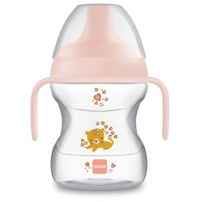 Mam Hrnek Learn To Drink Cup 6m+ 190 ml 1 ks růžový