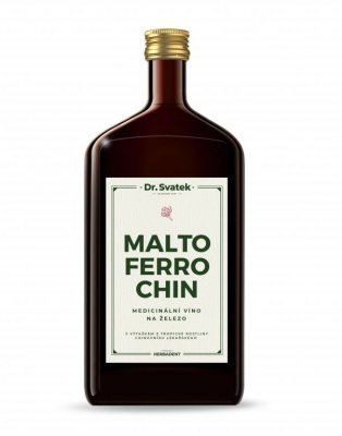Dr. Svatek MALTOFERROCHIN sladové víno se železem 1000 ml