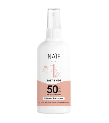 NAÏF Ochranný sprej na opalování SPF50 pro děti a miminka 100 ml