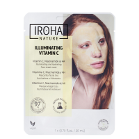 Iroha Brightening Tissue Face Mask rozjasňující látková maska s vitamínem C a kyselinou hyaluronovou 23 ml