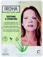 Iroha Moisturizing Tissue Face Mask hydratační látková maska s aloe vera a kyselinou hyaluronovou 23 ml
