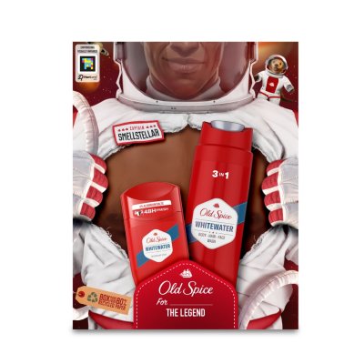 Old Spice Astronaut Pro Muže, Dárková Sada S Tuhým Deodorantem A Sprchovým Gelem Whitewater 1 ks