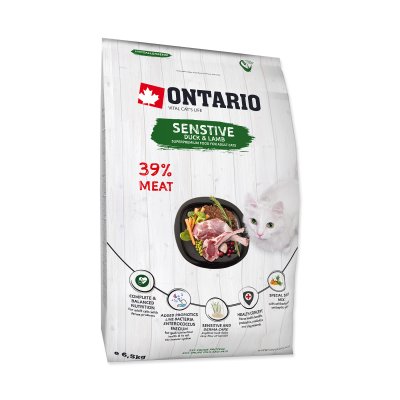 Ontario Cat Sensitive/Derma granule 6,5 kg