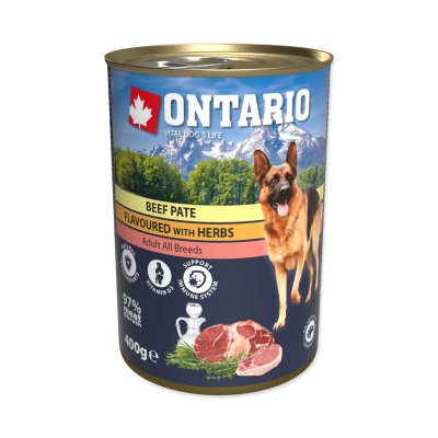 Ontario Konzerva hovězí paté s bylinkami 400 g