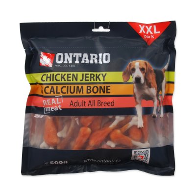 ONTARIO Snack Chicken Jerky + Calcium 500 g