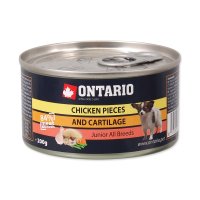 Ontario Junior Kuřecí kousky a chrupavky konzerva 200 g
