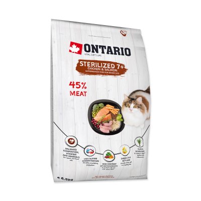 Ontario Cat Sterilised 7 + 6,5 kg