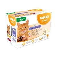 IAMS Delights Suchozemské maso v omáčce kapsičky multipack 12x85 g